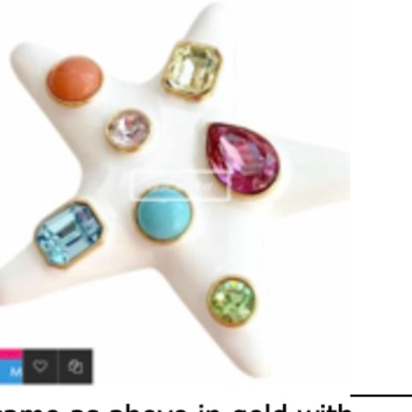 KENNETH JAY LANE, WHITE OR BLACK ENAMEL GO… - Picture 7 of 11